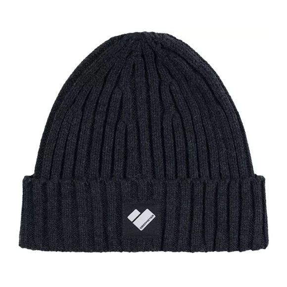 Obermeyer Women's Subalpine Beanie Hat Basalt Black NWT Cuff Knit Acrylic - Picture 6 of 8